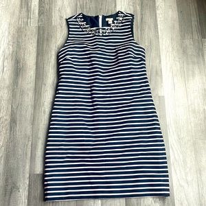 J. Crew Nautical Dress with Embellishments